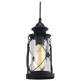 Eglo Bradford viseća lampa fenjer E27, Ø14 cm, crna, 49213 | shoptok.hr