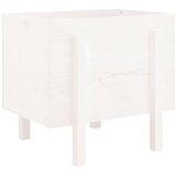  Vrtna sadilica bijela 62 x 50 x 57 cm od masivne borovine | shoptok.hr