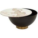 Mauro Ferretti Rjava kovinska okrogla klubska mizica ø 73 cm Glam – | Shoptok.si