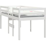  Visoki krevet bijeli 90 x 190 cm od masivne borovine | shoptok.hr