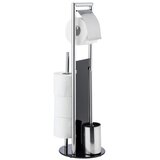 Wenko 24075800 - Set za WC RAVINA 20x707 cm nerđajući čelik/srebrna/crna | Eponuda.com