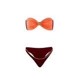DEVI COLLECTION Ženski dvodelni kupaći kostim Yana bordo | Eponuda.com