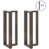  Noge za konzolni stol T-oblika 2 kom Crne 38x25x(72-73) cm Čelik | shoptok.hr