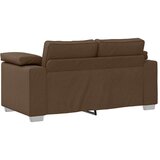  Set sofe od 2 dijela s jastučićima smeđe tkanine | shoptok.hr