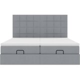 Okvir kreveta s madracima svijetlosivi 200x200cm od tkanine | shoptok.hr