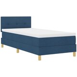  s opruga kutije s jastukom Plava 90 x 190 cm tkanina | shoptok.hr