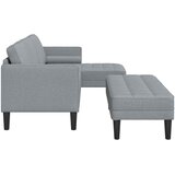  Set sofe s jastukom 2 pcs Svijetlo siva Poliester | shoptok.hr