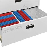 vidaXL Ormarić za spise svjetlosivi 90 x 46 x 164 cm čelični | shoptok.hr