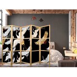  Japanski paravan - Cranes at Night - Golden-White Birds Flying Away on a Black Background 225x172 | shoptok.hr