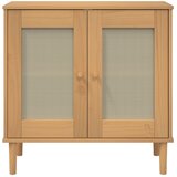  Komoda SENJA smeđa izgled ratana 80x35x80 cm masivna borovina | shoptok.hr
