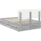  Krevetna konstrukcija s ladicama Sivi Sonoma 120 x 190 cm | shoptok.hr