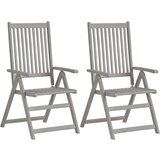 Maison Chic Vrtni stoli - Stol za vrt 2 kosa z blazinami trden akacijev les JS1412, (21879020) | Shoptok.si