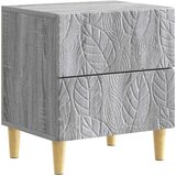 vidaXL Nočna omarica Siva Sonoma 43 x 34,5 x 48 cm Inženirski les, (5000247423) | Shoptok.si