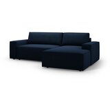 Micadoni Tamno plava sklopiva kutna garnitura od bouclé tkanine (s desnim kutom) Jodie – Home | shoptok.hr