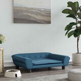  Krevet za pse plavi 70 x 48 x 22 cm baršunasti | shoptok.hr