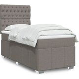 Maison Chic Box spring postelja - Vzmetna postelja z vzmetnico taupe 90x190 cm blago SL24487, (21879435) | Shoptok.si