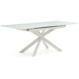 Kave Home Proširiv blagovaonski stol s dodatnom pločom sa staklenom pločom stola 90x160 cm Atminda – | shoptok.hr