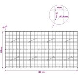  Gabion s žicom debljine 3 5 mm i mrežom 10x10 cm 200x10x100 cm - 10 cm 100 cm 200 cm | shoptok.hr