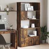  The Living Store Knjižna omara dimljeni hrast 100x36x189 cm inženirski les - Knjižna Omara, (21497185) | Shoptok.si