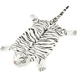 vidaXL Plišasta preproga tiger 144 cm bele barve | Shoptok.si