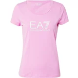 Ea7 Emporio Armani Majica roza / bijela