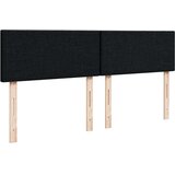 vidaXL Otomanska postelja z vzmetnico črn 140x190 cm blago | Shoptok.si