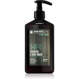 Arganicare For Men 2-In-1 Shampoo & Body Wash gel za prhanje in šampon 2v1 za moške 400 ml Cene