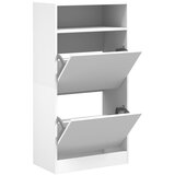 Maison Chic Omarica za obutev - Kopa za čevlje bela 60x34x116 cm inženirski les, (21777723) | Shoptok.si