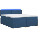  Boxspring krevet s madracem Plava 200 x 200 cm Tkanina | shoptok.hr