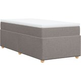 vidaXL Box spring postelja z vzmetnico taupe 90x190 cm blago, (21308630) Cene