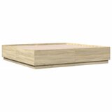  Okvir za krevet s LED svjetlima boja hrasta 200 x 200 cm drveni | shoptok.hr