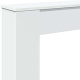 vidaXL Okvir za kamin bel 100x20x100 cm inženirski les | Shoptok.si
