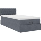 vidaXL okvir kreveta s madraca tamnosivi 100x200cm baršunasti | shoptok.hr