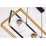 Jupiter 2030 - visilica na sajli fiori 3xG9/10W/230V crna/zlatna/prozirna | Eponuda.com