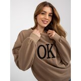 ex moda Sweatshirt-EM-BL-ES-21-536.94-dark beige Cene