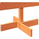 vidaXL Lesena dekorativna novoletna jelka rjava 100 cm trdna borovina | Shoptok.si