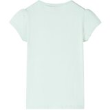  Dječja majica kratkih rukava svijetla boja mente 92 | shoptok.hr