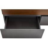 MID.YOU nizka omarica siva, barva oreha | Shoptok.si