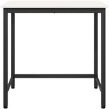  Stol Bijelo 80 x 50 x 77 cm Inženjerska drva i čelik | shoptok.hr
