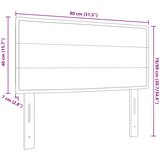  Uzglavlje Tamno smeđa 80 cm tkanina | shoptok.hr