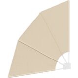 vidaXL Zaslon za zasebnost na balkonu Bež 115 x 115 cm blago | Shoptok.si