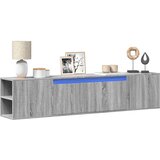 vidaXL Stenska TV omarica z LED lučkami siva sonoma 180x31x39,5 cm Cene