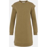 Pieces Khaki Sweatshirt Dress - Women | shoptok.hr