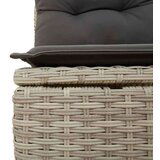  6-dijelni set vrtnih sofa od poliratana s jastucima svjetlosivi | shoptok.hr