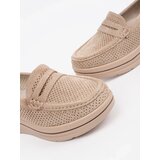 GOODIN Beige loafers with a thick sole | Shoptok.si