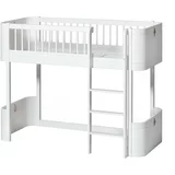 Oliver Furniture® nadstropna posteljica mini+ low loft bed 60x160 white