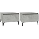  Bočni stolići 2 kom boja betona 50x46x35 cm konstruirano drvo | Eponuda.com