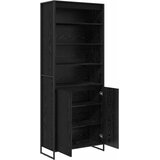  Visoki ormari Crni hrast 79 x 36 x 200 cm Konstruirano drvo | shoptok.hr