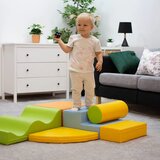  Jastučići za penjanje, meka igrala, 6-dijelni set jastučića za dijete, poligon (svijetle boje) | shoptok.hr