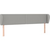 Maison Chic vzglavna omarica - nočna omarica - posteljna omarica z ušesi svetlo sivo 203x23x78/88 cm blago, (21710846) | Shoptok.si